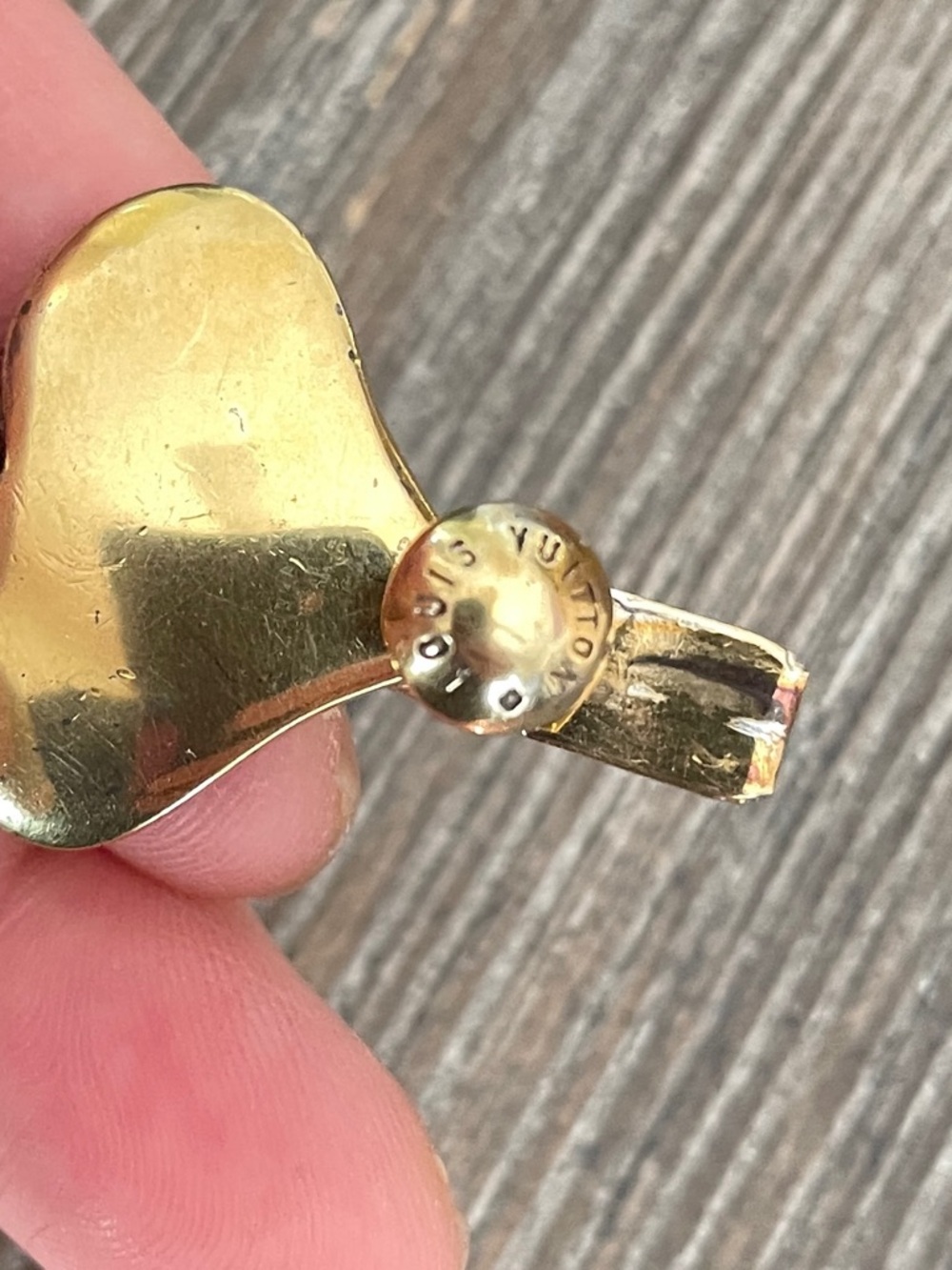 Enamel Louis Vuitton Heart Link Bracelet, 6.75" Bracelet Dust Bag and Box COA - Picture 6 of 7
